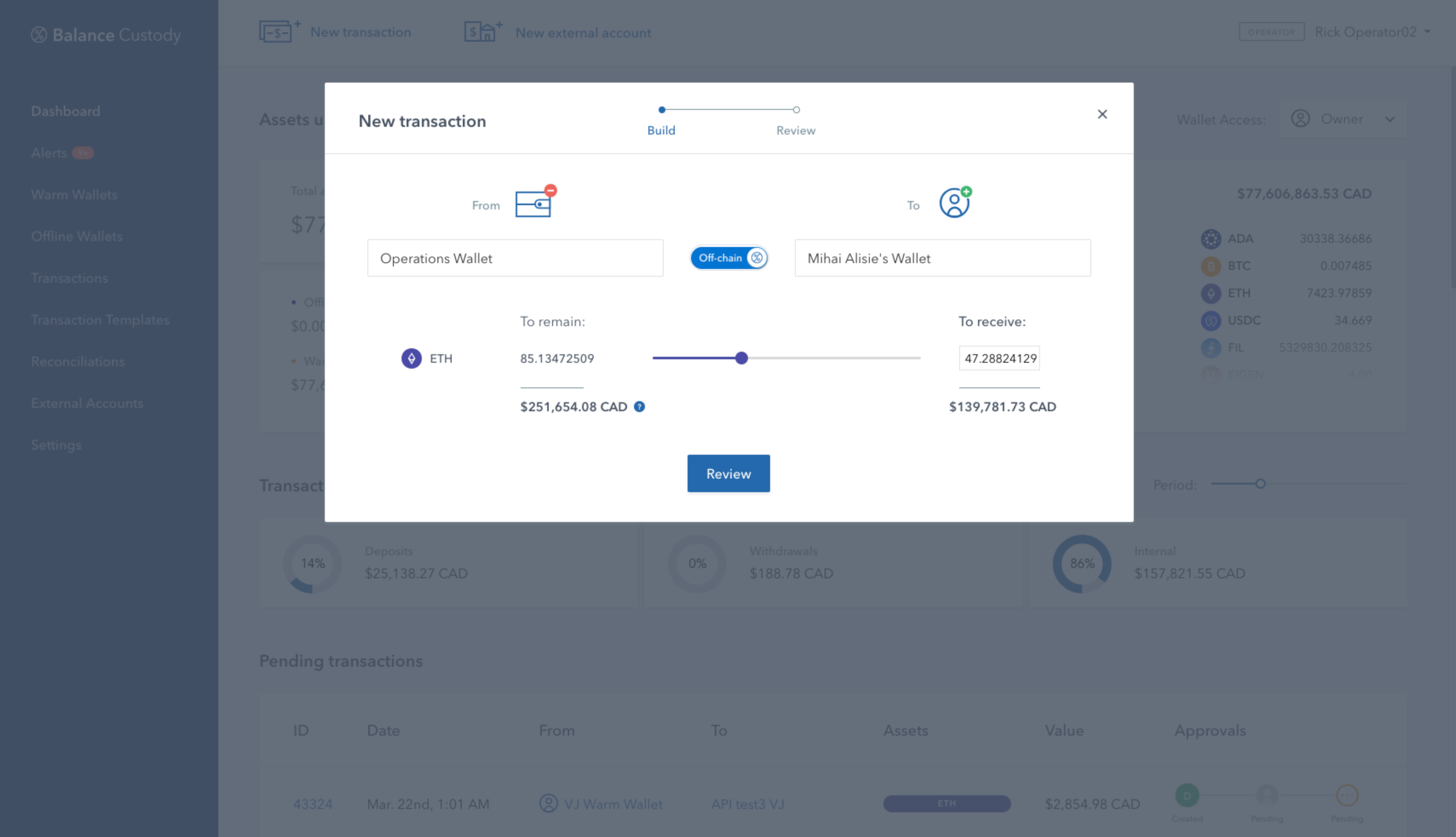 Balance Settlements
